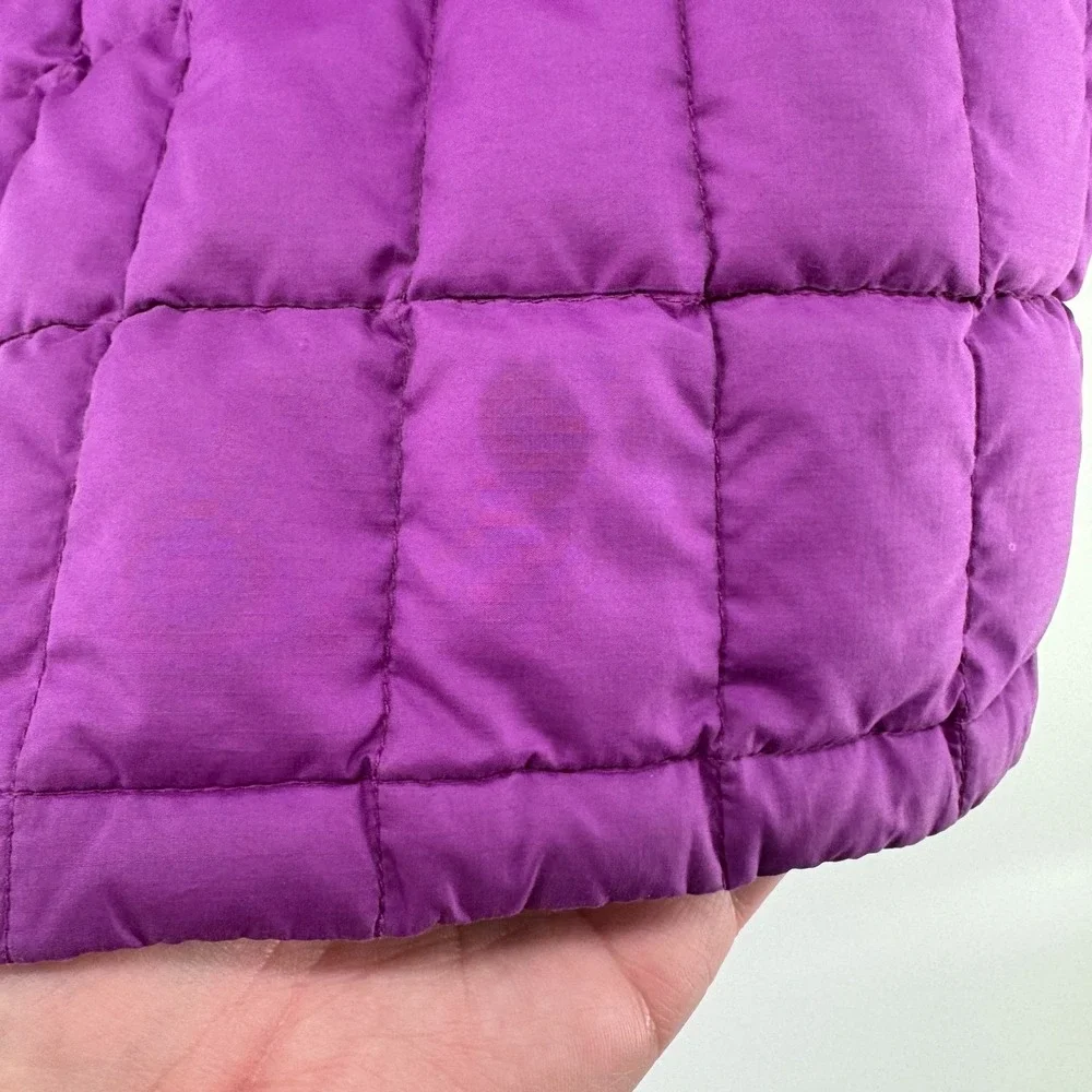 Marmot Jacket Kids Large Purple Puffer 700 Down Fill Youth Outdoors Full Zip